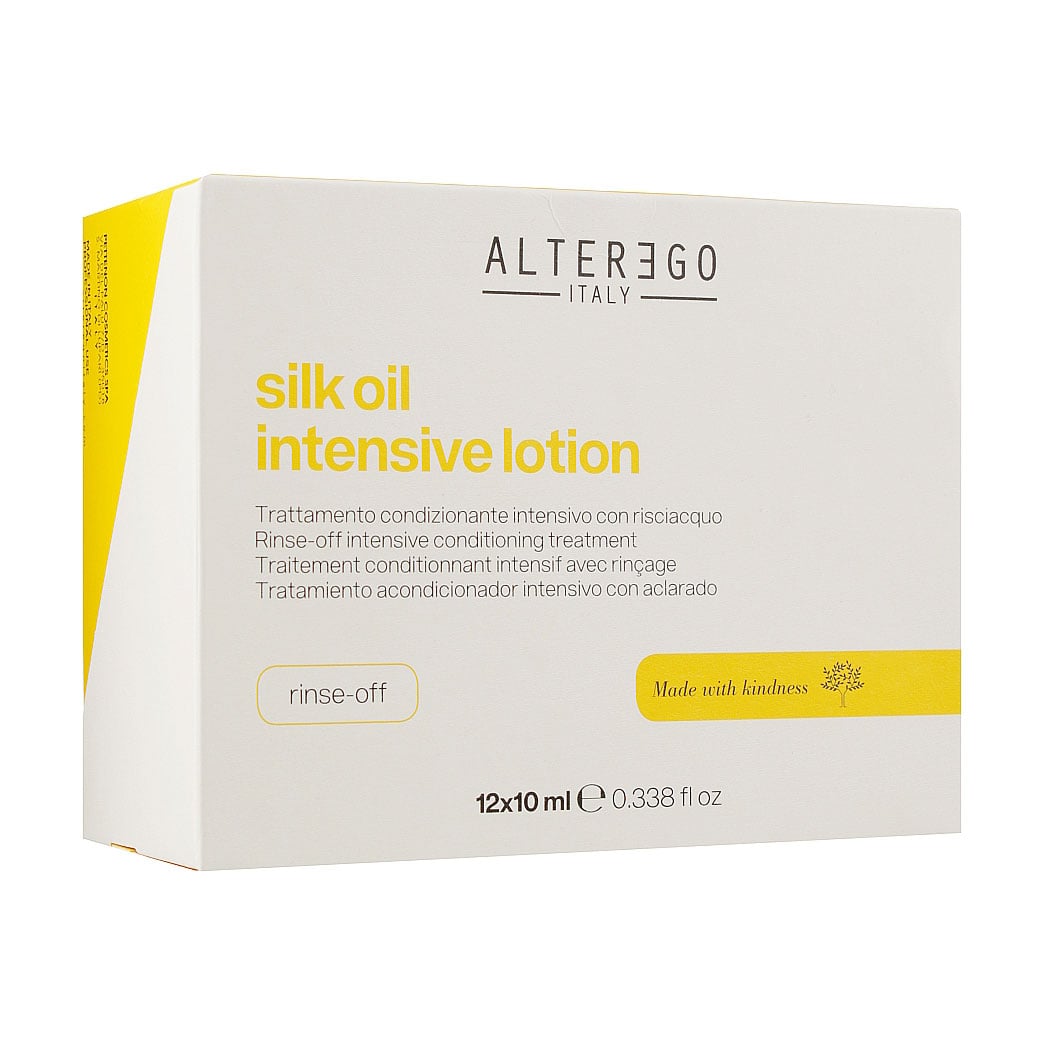 Змивний інтенсивний лосьйон для волосся Alter Ego Silk Oil Intensive Lotion, 12*10 мл